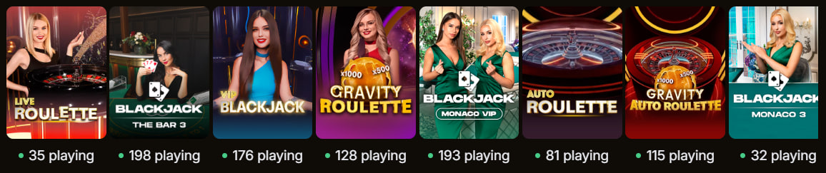 woolbet casino top live games
